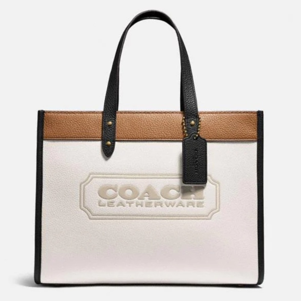 Field Tote 30 In Colorblock With Coach Badge